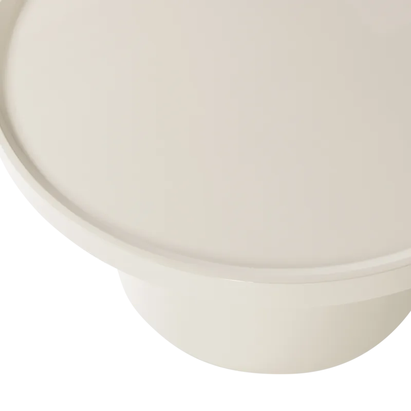 Sidebord Veluna 70 cm rundt - Sand - Møbler - Bord - Avlastningsbord - Lampebord & sidebord