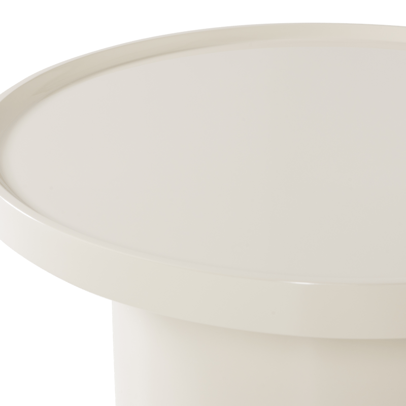 Sidebord Veluna 70 cm rundt - Sand - Møbler - Bord - Avlastningsbord - Lampebord & sidebord