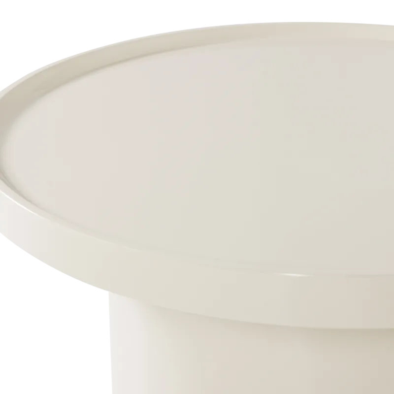 Sidebord Veluna 70 cm rundt - Sand - Møbler - Bord - Avlastningsbord - Lampebord & sidebord