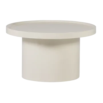 Sidebord Veluna 70 cm rundt - Sand - Møbler - Bord - Avlastningsbord - Lampebord & sidebord