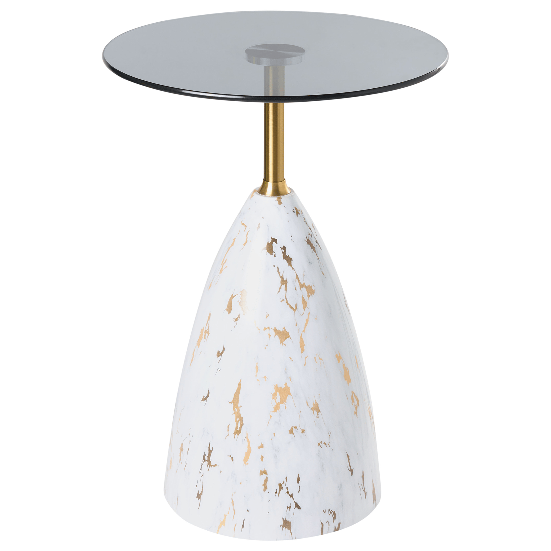 Sidebord Wabby - Hvit marmor