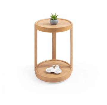 Sidebord Wallxpert Golf C (40 x 58 x 40 cm) Eik - Eik - Møbler - Bord - Avlastningsbord - Lampebord & sidebord