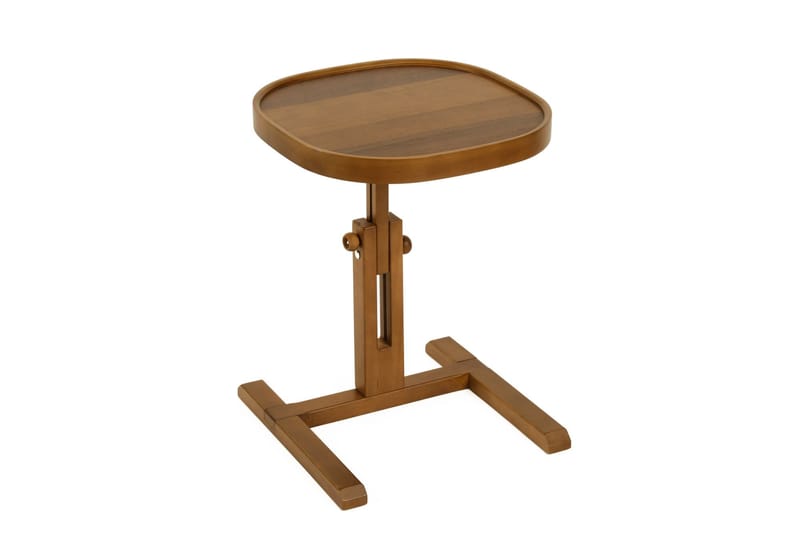 Sidebord Wallxpert Opus Kare (42 x 43 x 42 cm) Valnøtt - Valnøtt - Møbler - Bord - Avlastningsbord - Lampebord & sidebord