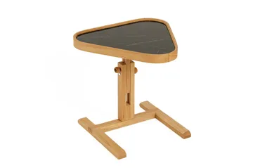 Sidebord Wallxpert Opus Ucgen (46 x 43 x 46 cm) Eik Svart Marmor - Eik og svart marmor - Møbler - Bord - Avlastningsbord - Lampebord & sidebord