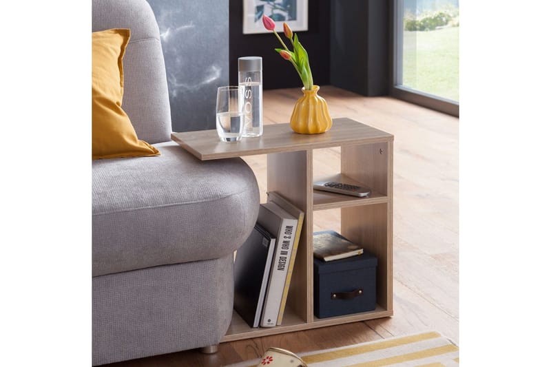 Sidebord Wohnling foliert sponplate 50 cm, moderne loftstil Sonoma - Sonoma - Møbler - Bord - Avlastningsbord - Lampebord & sidebord