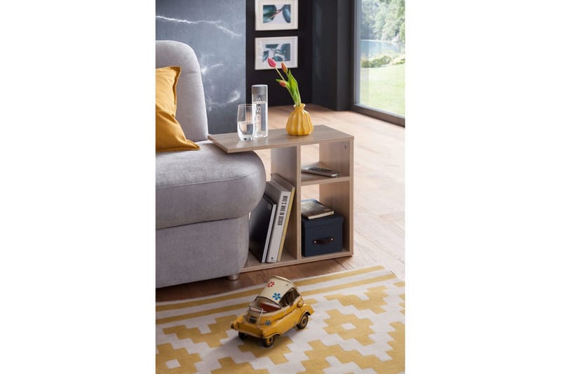Sidebord Wohnling foliert sponplate 50 cm, moderne loftstil Sonoma - Sonoma - Møbler - Bord - Avlastningsbord - Lampebord & sidebord