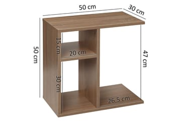 Sidebord Wohnling foliert sponplate 50 cm, moderne loftstil Sonoma - Sonoma - Møbler - Bord - Avlastningsbord - Lampebord & sidebord