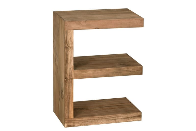 Sidebord Wohnling Heltre, E kube, landlig stil Akasie - Akasie - Møbler - Bord - Avlastningsbord - Lampebord & sidebord