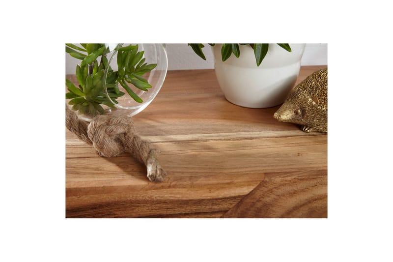 Sidebord Wohnling Heltre, E kube, landlig stil Akasie - Akasie - Møbler - Bord - Avlastningsbord - Lampebord & sidebord