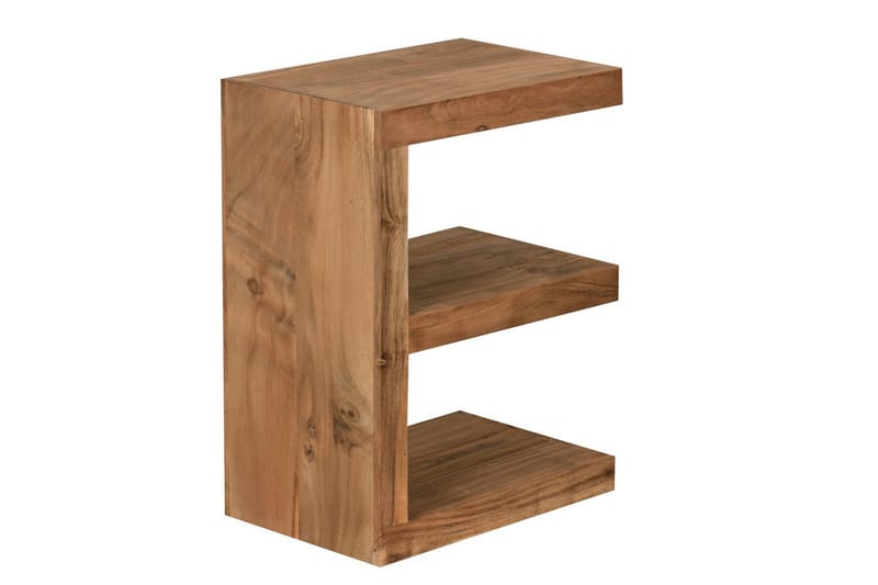 Sidebord Wohnling Heltre, E kube, landlig stil Akasie - Akasie - Møbler - Bord - Avlastningsbord - Lampebord & sidebord