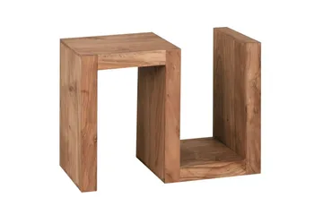 Sidebord Wohnling Heltre, S kube, landlig stil Akasie - Akasie - Møbler - Bord - Avlastningsbord - Lampebord & sidebord