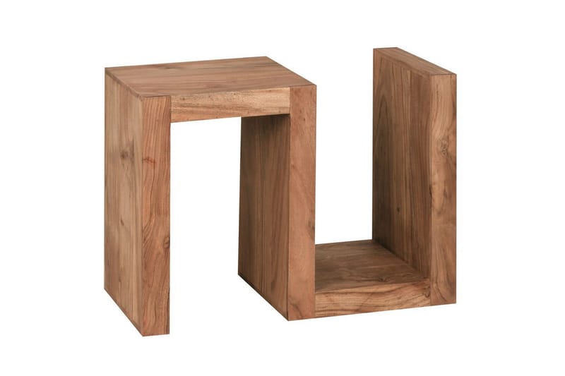 Sidebord Wohnling Heltre, S kube, landlig stil Akasie - Akasie - Møbler - Bord - Avlastningsbord - Lampebord & sidebord