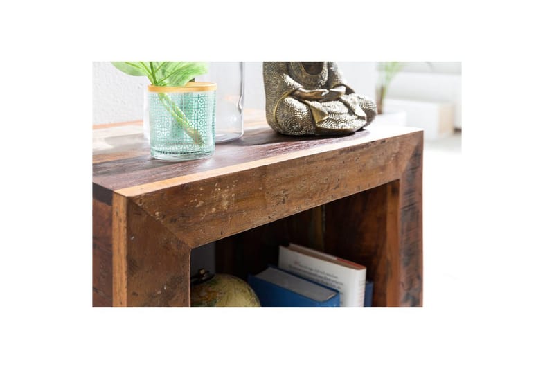 Sidebord Wohnling Massivt resirkulert treverk Kolkutta kube industriell - Møbler - Bord - Avlastningsbord - Lampebord & sidebord