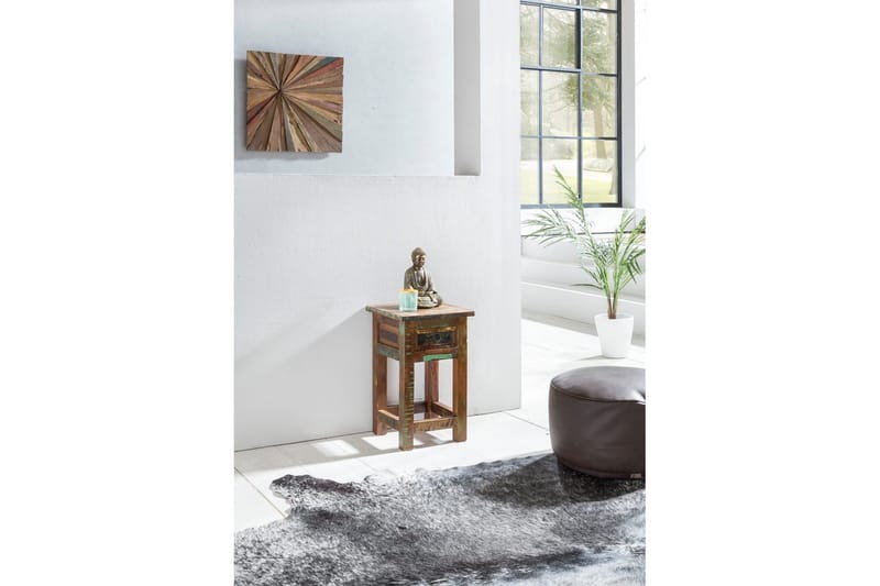 Sidebord Wohnling Massivt resirkulert treverk Kolkutta skuff industriell - Møbler - Bord - Avlastningsbord - Lampebord & sidebord