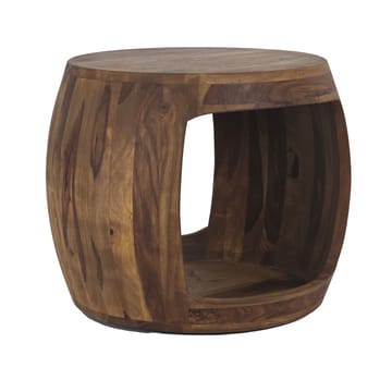 Sidebord Wohnling Massivt sheeshamtre, landlig stil - varm mørkebrun - Møbler - Bord - Avlastningsbord - Lampebord & sidebord