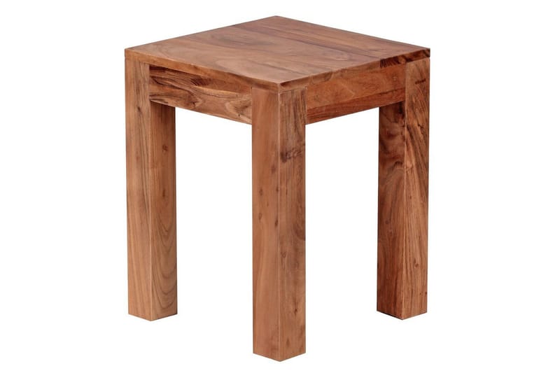 Sidebord Wohnling massivt tre 35x35cm med trebente bein, landlig stil Akasie - Akasie - Møbler - Bord - Avlastningsbord - Lampebord & sidebord