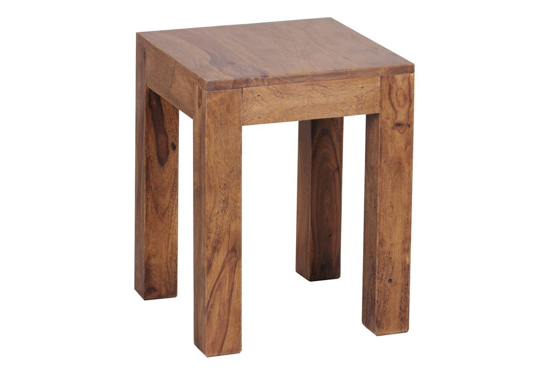 Sidebord Wohnling massivt tre 35x35cm med trebente bein, landlig stil Rosentre - Rosentre