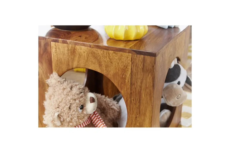 Sidebord Wohnling Massivt treverk kube lagringsplass landlig hus - Møbler - Bord - Avlastningsbord - Lampebord & sidebord