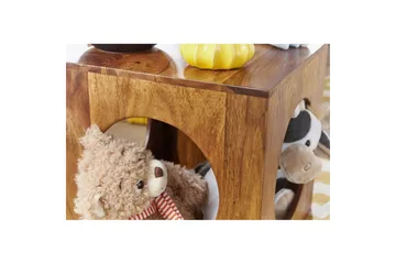 Sidebord Wohnling Massivt treverk kube lagringsplass landlig hus - Møbler - Bord - Avlastningsbord - Lampebord & sidebord