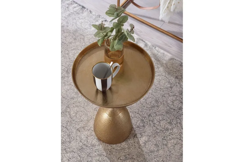 Sidebord Wohnling Metall Rund 33 cm Designbase Moderne - Møbler - Bord - Avlastningsbord - Lampebord & sidebord