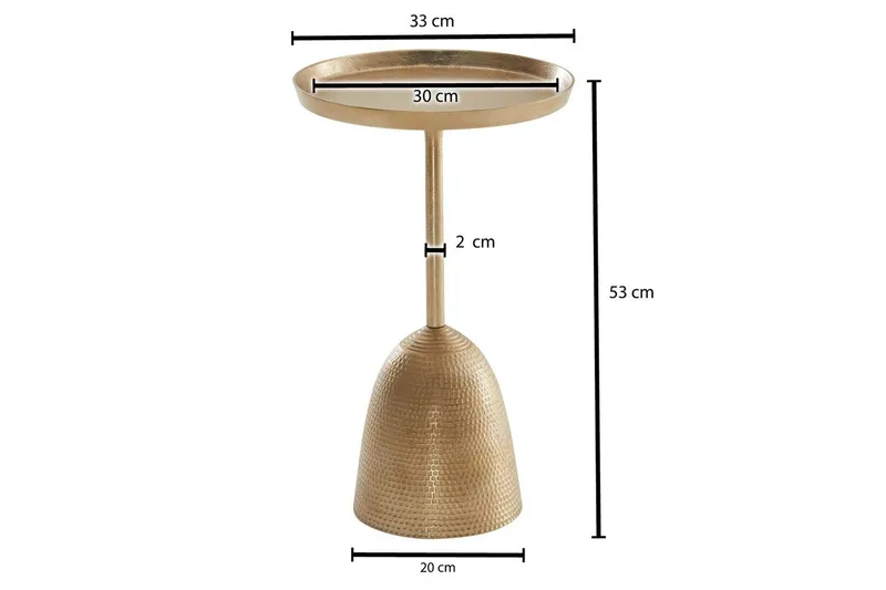 Sidebord Wohnling Metall Rund 33 cm Designbase Moderne - Møbler - Bord - Avlastningsbord - Lampebord & sidebord