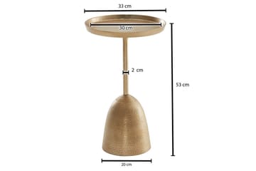 Sidebord Wohnling Metall Rund 33 cm Designbase Moderne - Møbler - Bord - Avlastningsbord - Lampebord & sidebord