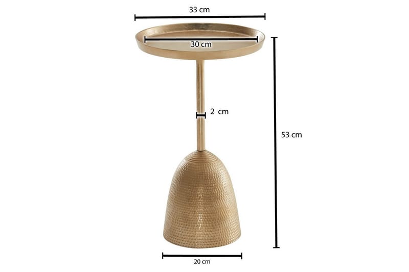 Sidebord Wohnling Metall Rund 33 cm Designbase Moderne - Møbler - Bord - Avlastningsbord - Lampebord & sidebord