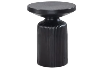 Sidebord Wohnling Metall Rund 40 cm Svart Hamret Utseende Industriell - Møbler - Bord - Avlastningsbord - Lampebord & sidebord
