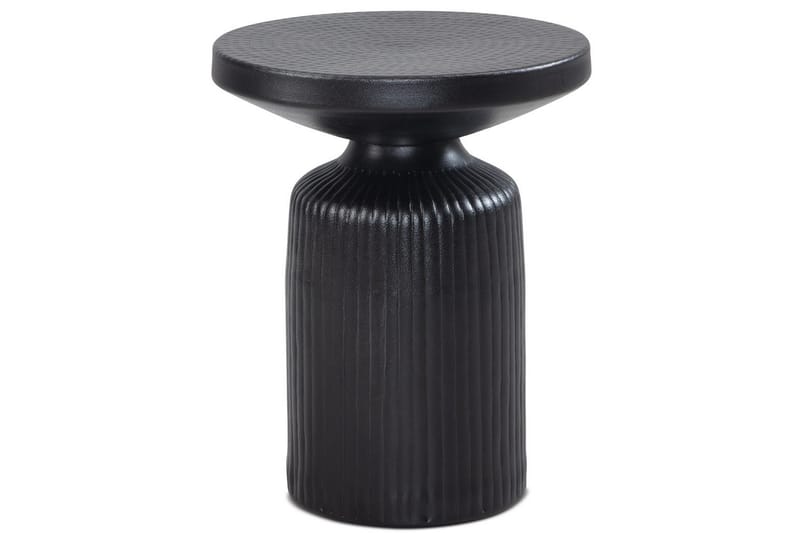 Sidebord Wohnling Metall Rund 40 cm Svart Hamret Utseende Industriell - Møbler - Bord - Avlastningsbord - Lampebord & sidebord