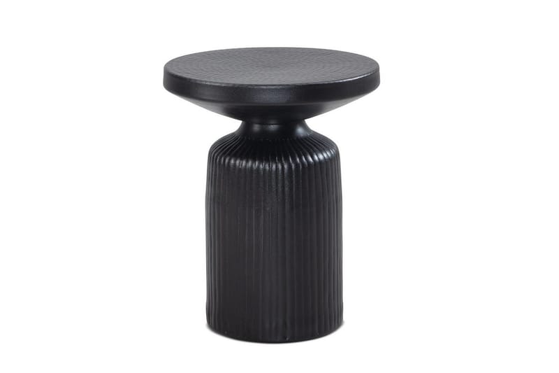 Sidebord Wohnling Metall Rund 40 cm Svart Hamret Utseende Industriell - Møbler - Bord - Avlastningsbord - Lampebord & sidebord