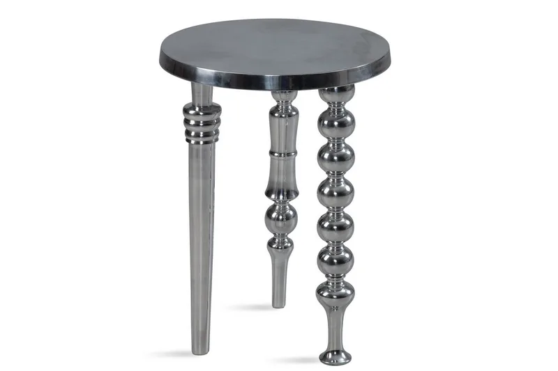 Sidebord Wohnling Metall Rund 44 cm med 3 Forskjellige Ben Moderne - Møbler - Bord - Avlastningsbord - Lampebord & sidebord