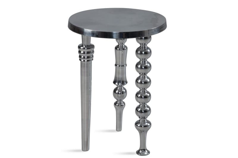 Sidebord Wohnling Metall Rund 44 cm med 3 Forskjellige Ben Moderne - Møbler - Bord - Avlastningsbord - Lampebord & sidebord