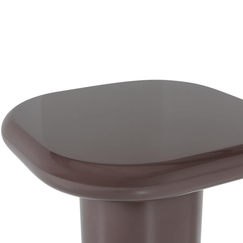 Sidebord Zava 50 cm - Mørk brun - Møbler - Bord - Avlastningsbord - Lampebord & sidebord