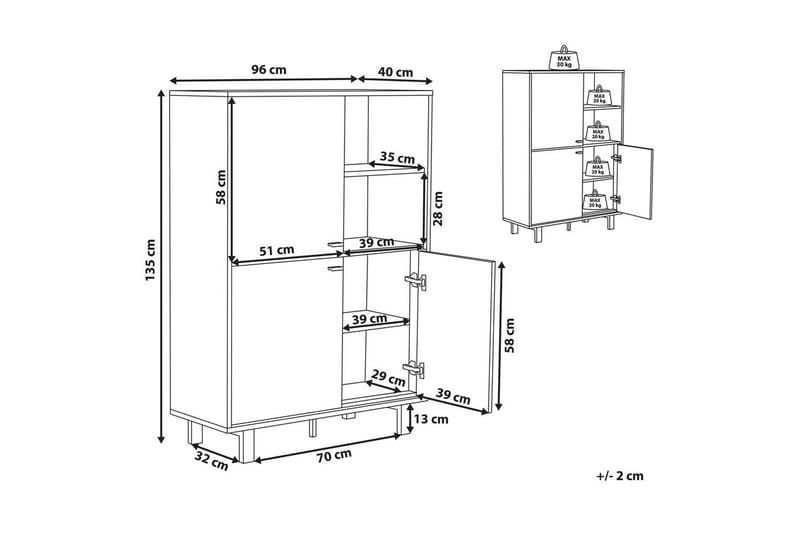 Sidebord Paramount - Møbler - Bord - Avlastningsbord - Lampebord & sidebord