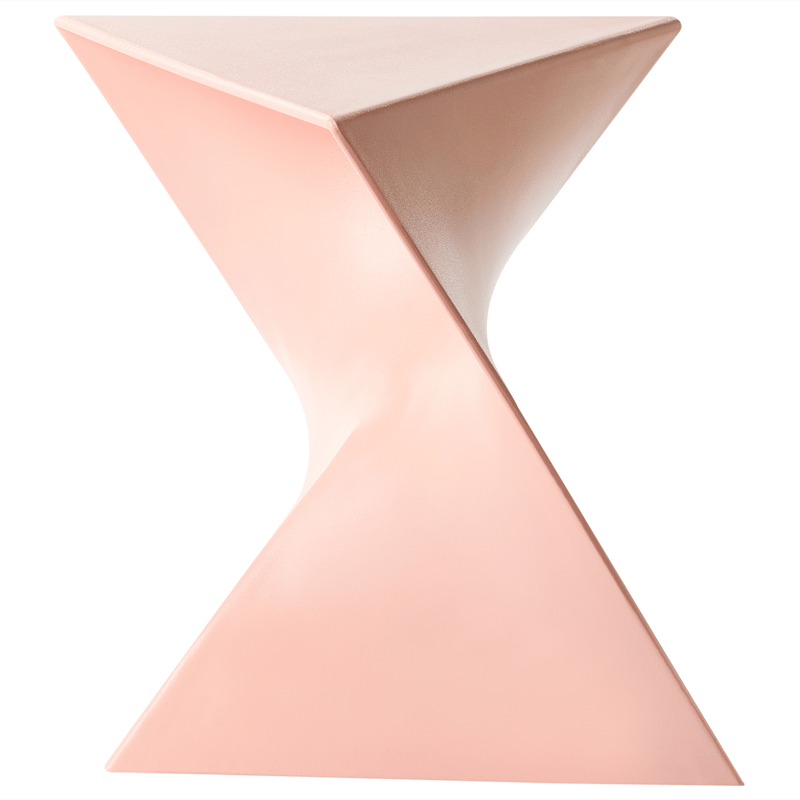 Sidebord Pecos 40x40 cm - Pastellrosa - Møbler - Bord - Avlastningsbord - Lampebord & sidebord
