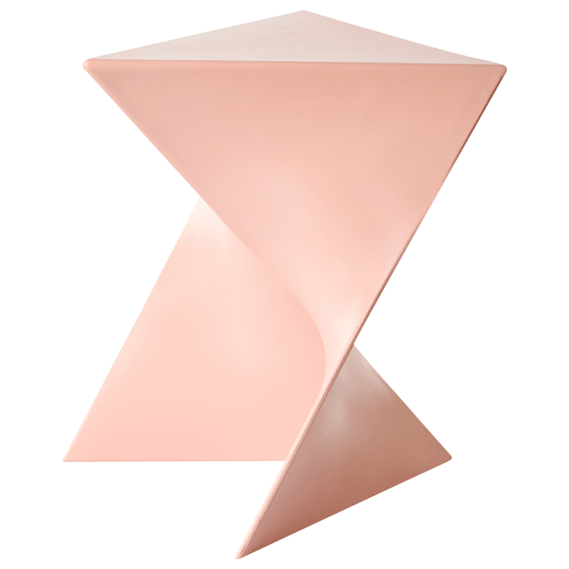 Sidebord Pecos 40x40 cm, Pastellrosa