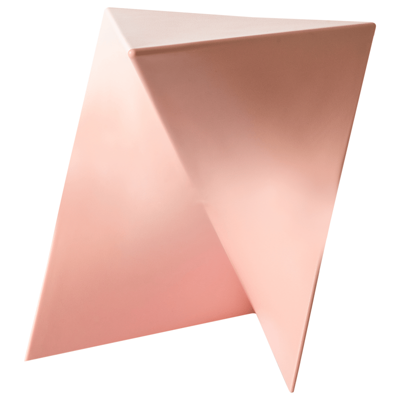 Sidebord Pecos 40x40 cm - Pastellrosa - Møbler - Bord - Avlastningsbord - Lampebord & sidebord