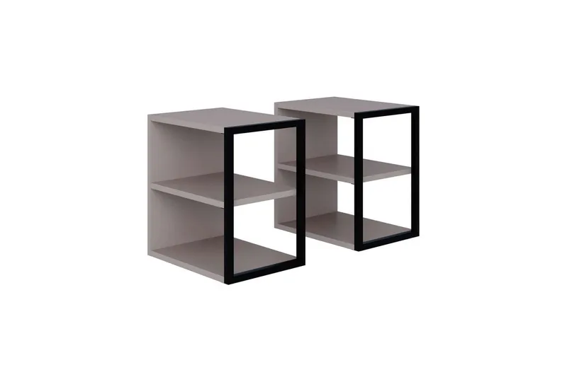 Sidebordsett Echo Lys mokka - Lys mokka - Møbler - Bord - Avlastningsbord - Lampebord & sidebord