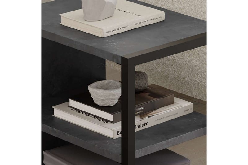 Sidebordsett Echo Retro Grå - Retro Grå - Møbler - Bord - Avlastningsbord - Lampebord & sidebord