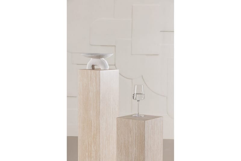 Sidebordsett VIND Ramsvik 2 stk Rektangulære 95 cm/65 cm Beige - Møbler - Bord - Avlastningsbord - Settbord