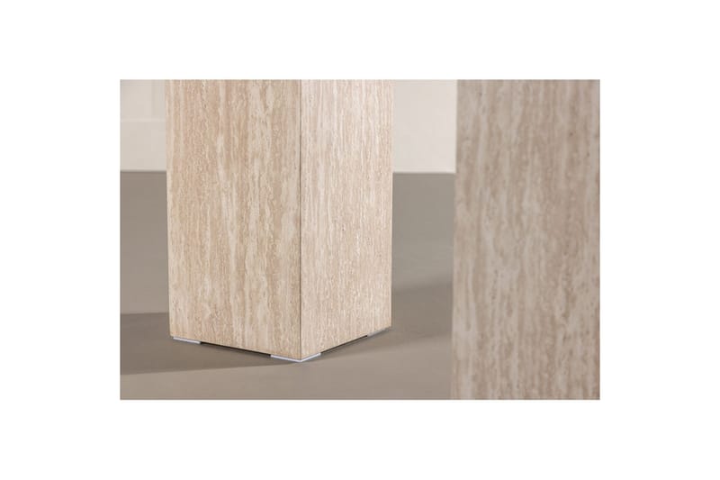 Sidebordsett VIND Ramsvik 2 stk Rektangulære 95 cm/65 cm Beige - Møbler - Bord - Avlastningsbord - Settbord