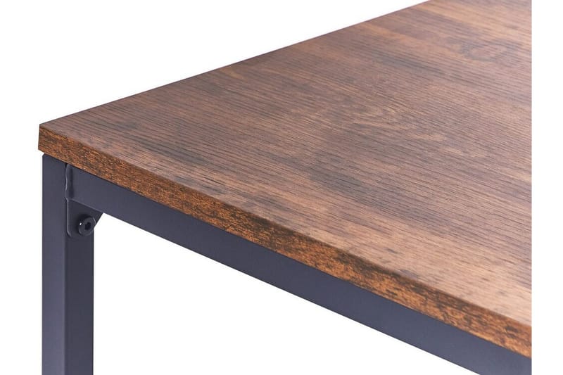 Sidobord mörkt trä med svart KENNER Black||Dark wood - Møbler - Bord - Avlastningsbord - Lampebord & sidebord