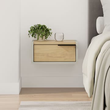Silena Nattbord 40 cm - Askgrønn og Sapphire Oak - Møbler - Bord - Avlastningsbord - Sengebord & nattbord
