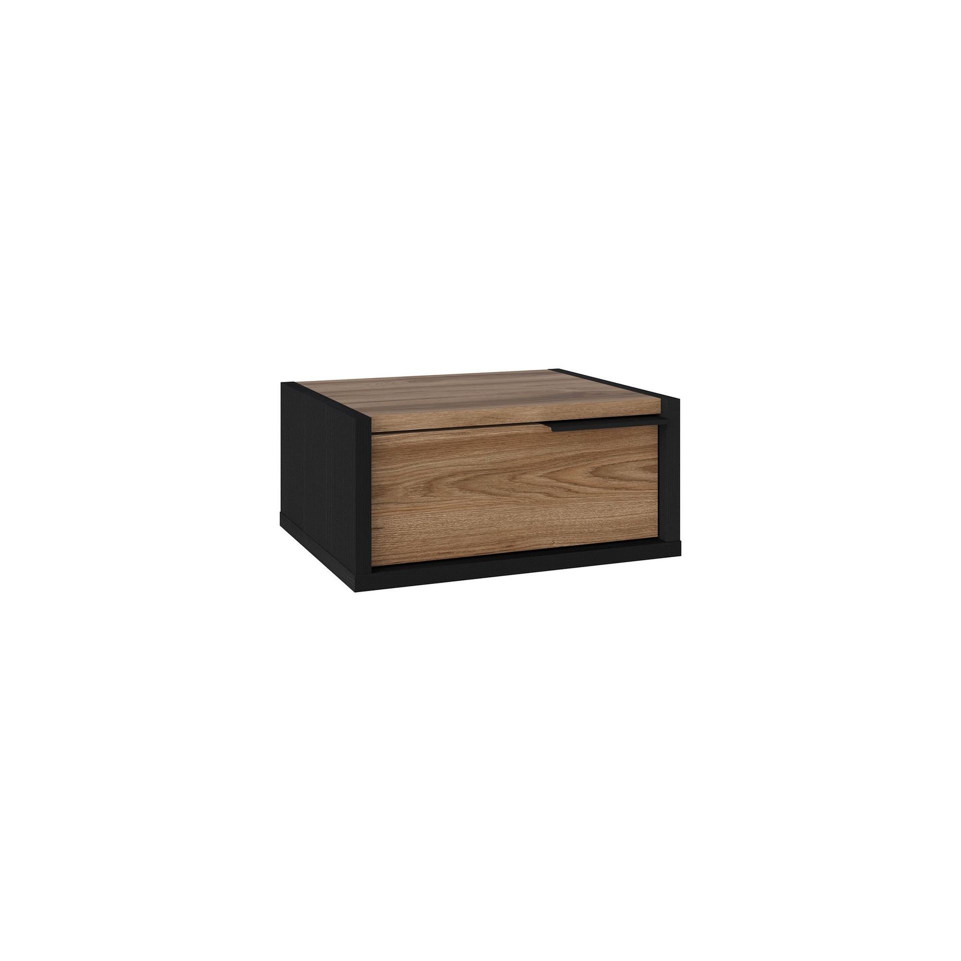 Silena Nattbord 40 cm - Black Wood og Oud
