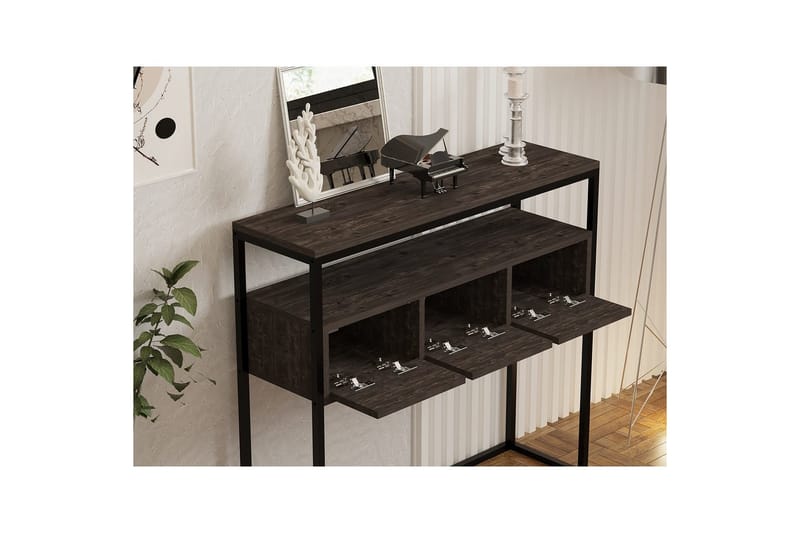 Skinke konsollbord 100 cm - Grafittgrå - Møbler - Bord - Avlastningsbord - Gangbord