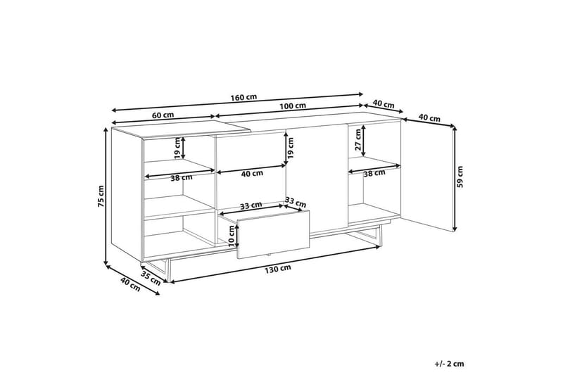 Skjenk Fiora - Møbler - Bord - Avlastningsbord - Lampebord & sidebord