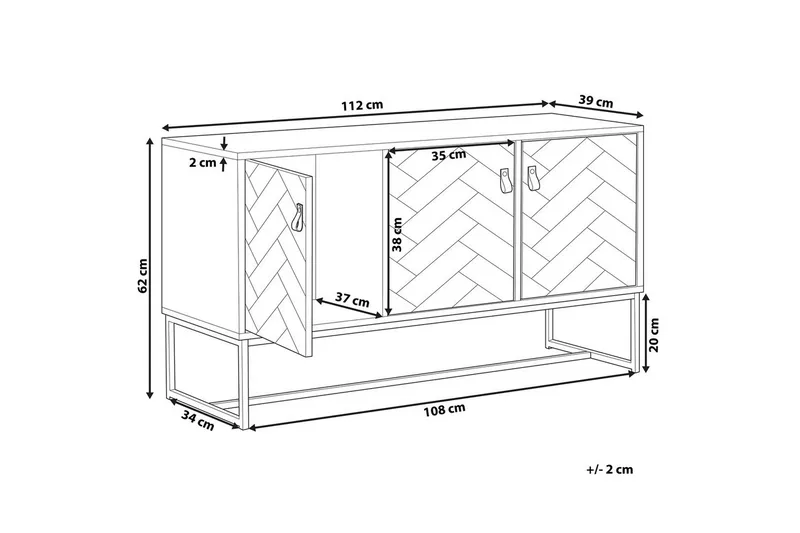 Skjenk Nueva - Oppbevaring - Oppbevaringsmøbler - Sideboard & skjenker