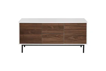 Skjenk Okland Hvit, mørkt treverk - Hvit, mørkt treverk - Oppbevaring - Oppbevaringsmøbler - Sideboard & skjenker