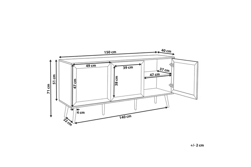Skjenk Opoco - Oppbevaring - Oppbevaringsmøbler - Sideboard & skjenker