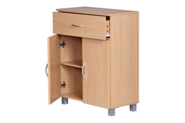 Skjenk Wohnling Foliert sponplate 60 x 75 cm 2 dører 1 skuff Moderne stil - Oppbevaring - Oppbevaringsmøbler - Sideboard & skjenker